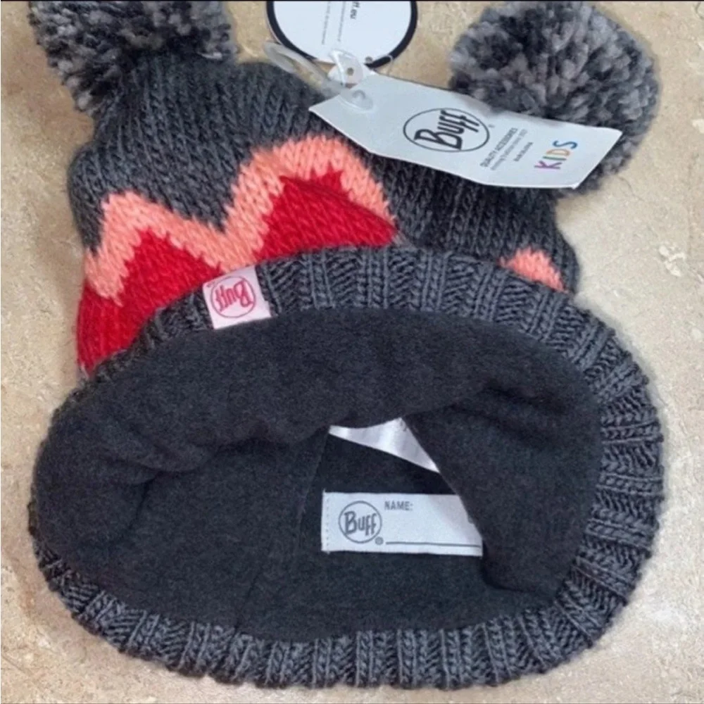 Kids Pom Pom knit hat